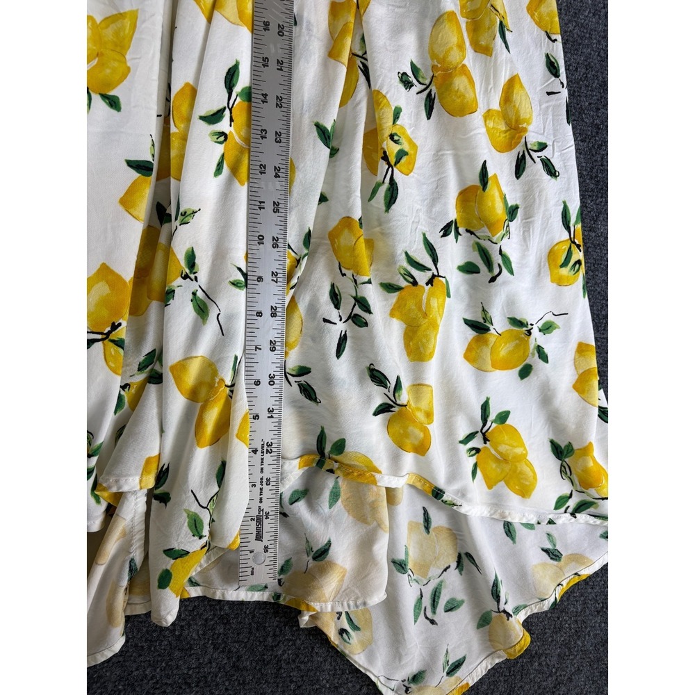 Kate Spade Lemon Halter Open Back Maxi Dress Beach Cover Up XS READ - Picture 3 of 8